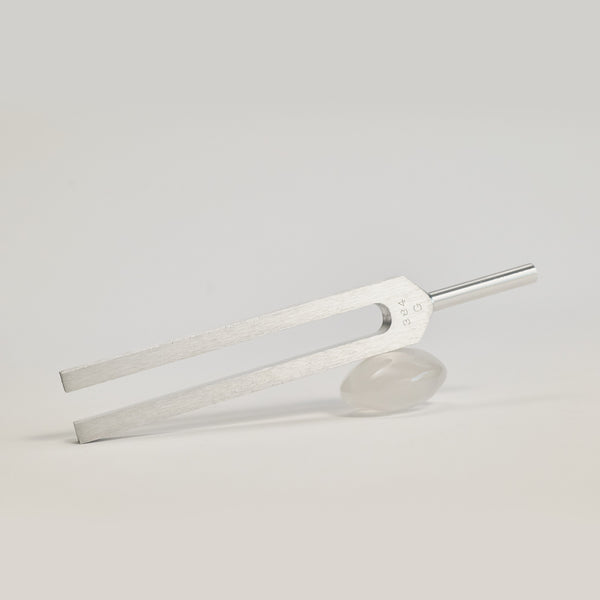 Tuning Fork on a white floor