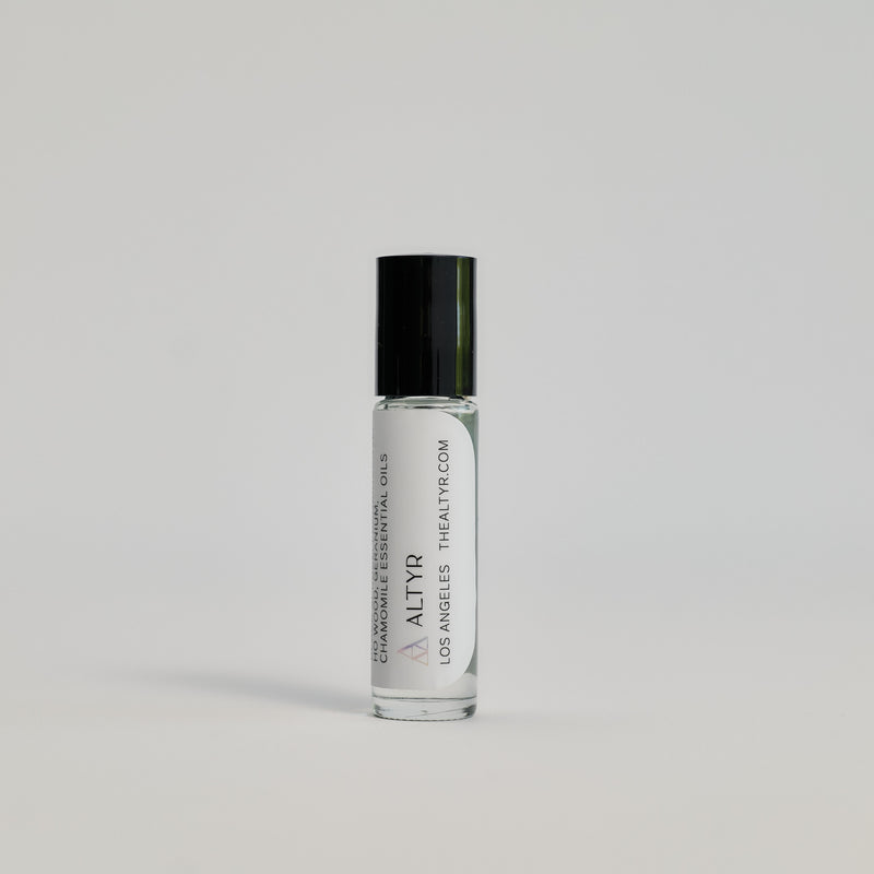 Brave Essential Oil Roller package on a white floor